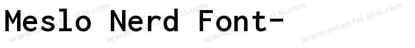 Meslo Nerd Font字体转换